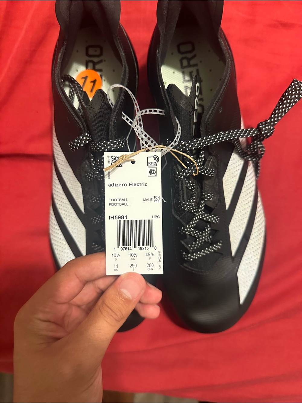 Adizero Electric Cleats size 11 - Picture 4 of 4